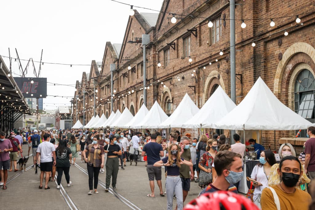 christmas market at Carriageworks