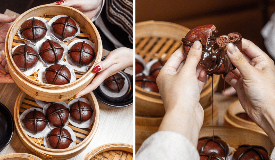 Din Tai Fung Is Doing Decadent Double Chocolate Hot Cross Baos For Easter