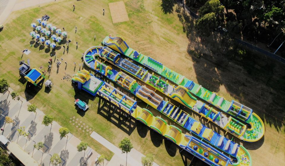 A Supersized Inflatable Obstacle Course Is Leaping Into Mount Annan This Winter