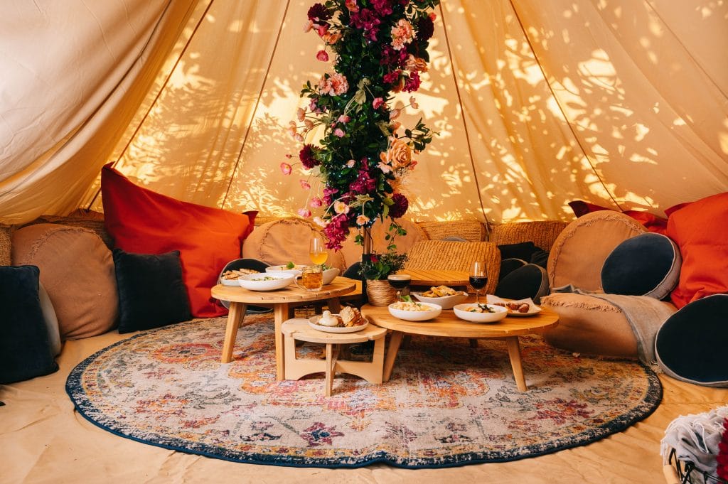 winter glamping experience at the winery, surry hills