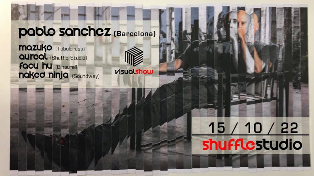 promo image for pablo sanchez dj set in sydney, shuffle studio