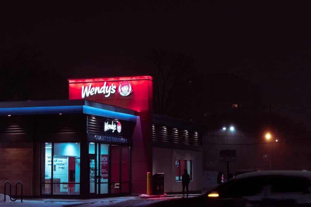 a wendy's store in the UK