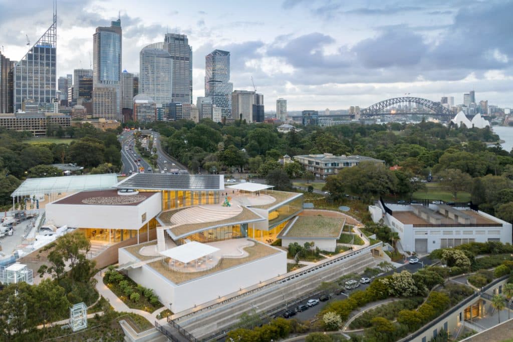 aerial view of sydney modern art gallery