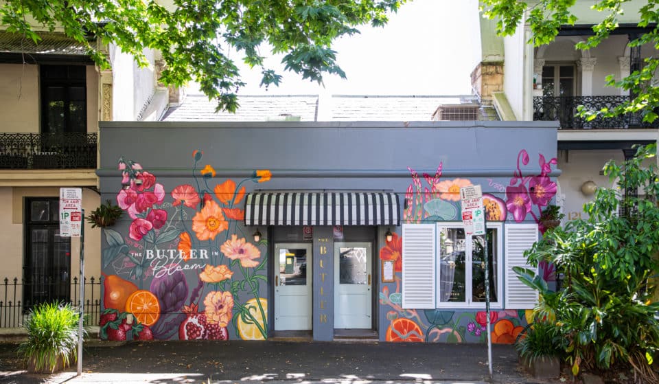 This Dainty Restaurant In Potts Point Comes With Its Own Floral Mural