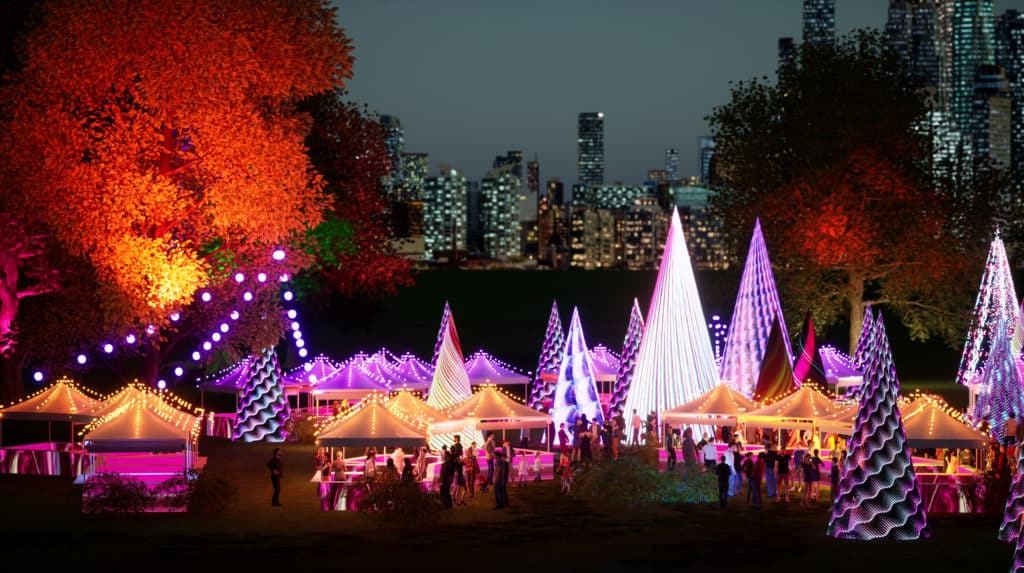 A Huge New Christmas Market Has Come To Sydney With A Digital Forest, Nightly Sky Shows And More