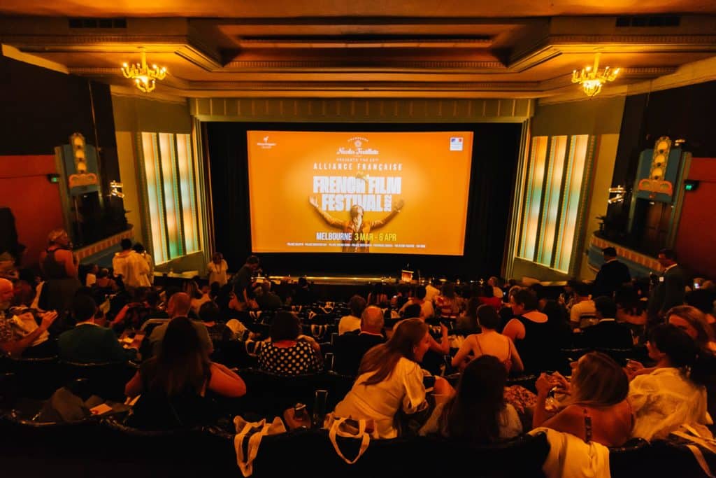 Inside a cinema at the French Film Festival in Australia