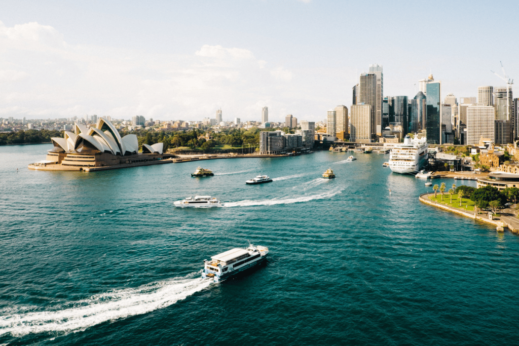 Boats in Sydney Harbour