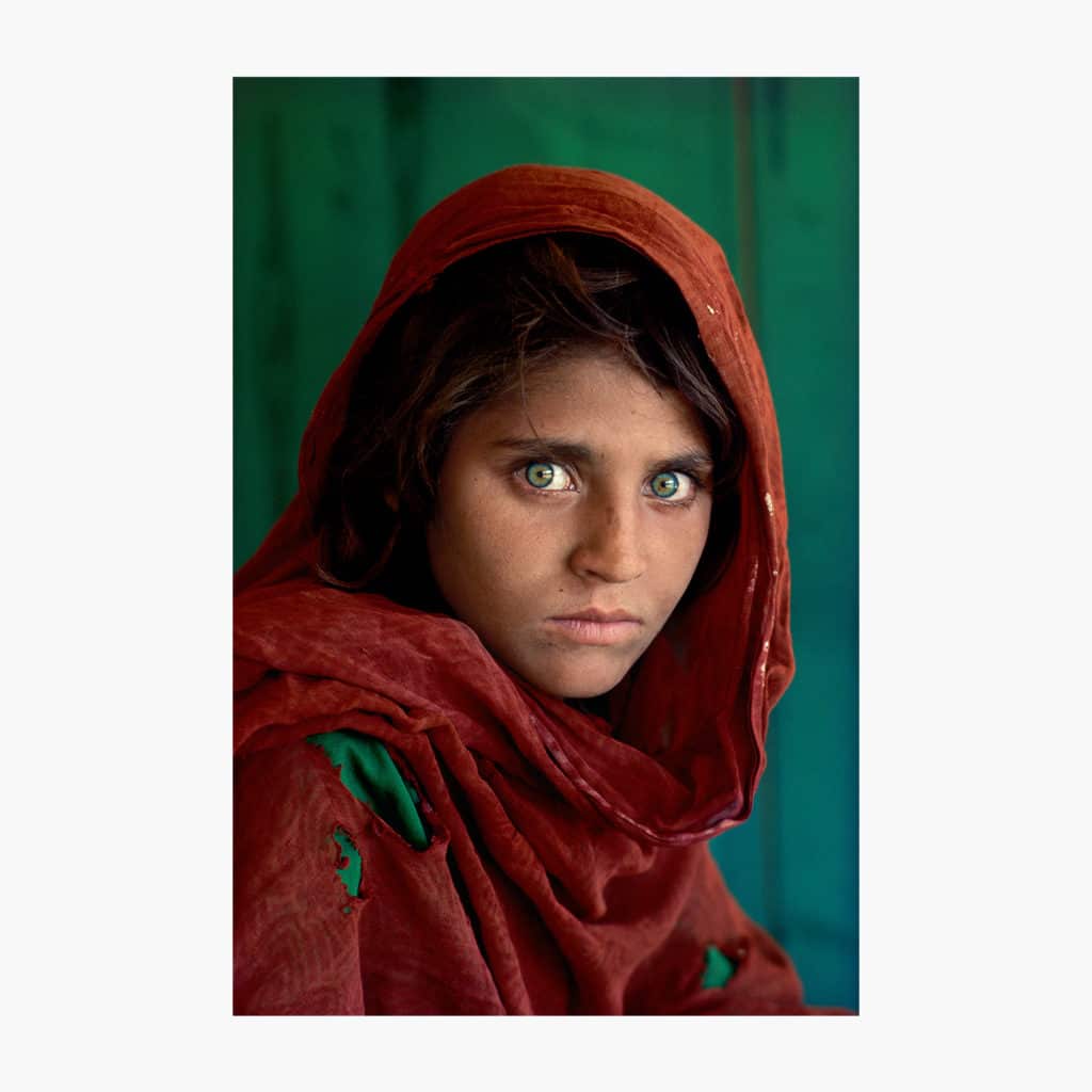 Afghan girl from steve McCurry's exhibition ICONS