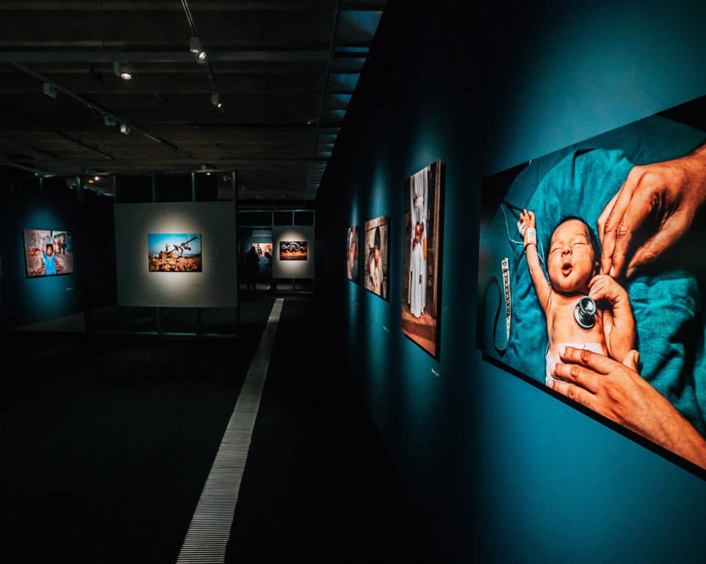 Images from the inside of Steve McCurry's Icons exhibition