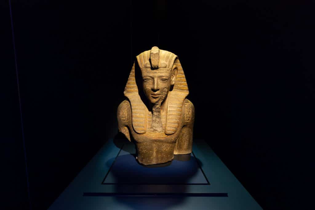 a statue of Ramses the Great
